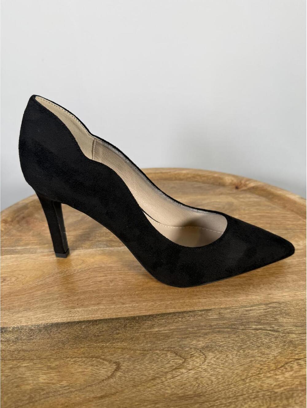 French Connection Black Suede Pointed Toe Pumps Heels Women's US Size 8.5 NWB - Picture 8 of 12